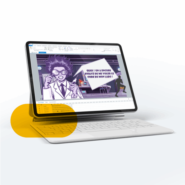 Image of an example of e-learning content creation